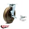 Service Caster 8 Inch High Temp Phenolic Caster with Roller Bearing and Brake/Swivel Lock SCC SCC-30CS820-PHRHT-TLB-BSL - alternate 2